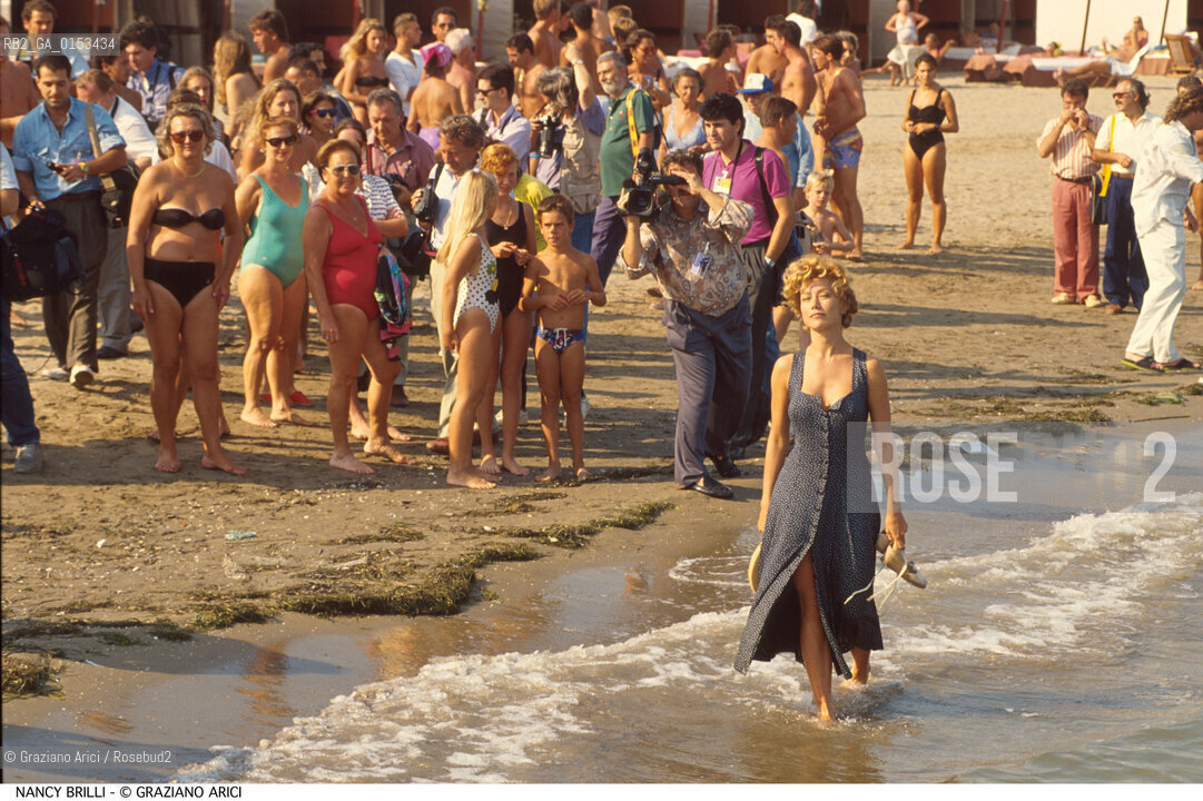 - Venezia,1993.Festival Internazionale dArte Cinematografica di Venezia.Ritratto dellattrice Nancy Brilli Cinema ritratto attrice - Venice,1993.Venice International Film Festival.Portrait of the actress Nancy Brilli ©Graziano Arici/Rosebud2