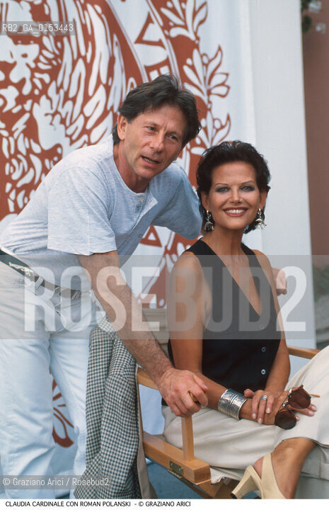 - Venezia, 1996.Festival Internazionale dArte Cinematografica di Venezia.Ritratto dellattrice Claudia Cardinale col regista Roman Polansky Cinema ritratto attrice .- Venice,1996 Venice International Film Festival.Portrait of the actress Claudia Cardinale with the director Roman Polansky ©Graziano Arici/Rosebud2