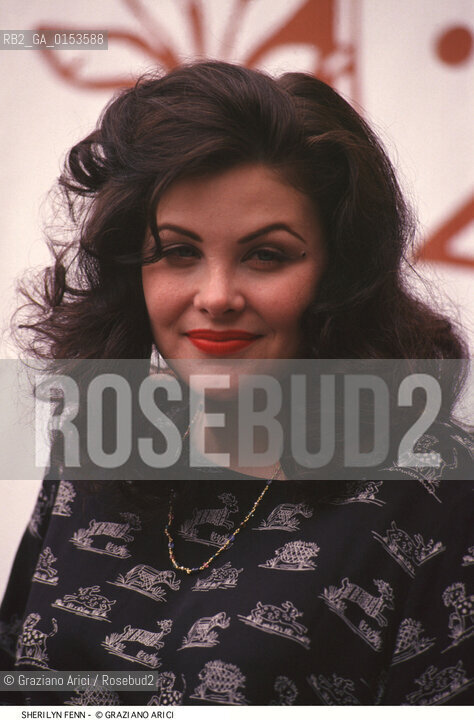 - Venezia,1992.Festival Internazionale dArte Cinematografica di Venezia.Ritratto dellattrice Sherilyn Fenn Cinema ritratto attrice - Venice,1992.Venice International Film Festival.Portrait of the actress Sherilyn Fenn ©Graziano Arici/Rosebud2
