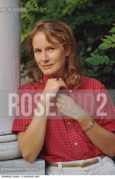 - Venezia, 1989. 46°Festival Internazionale dArte Cinematografica di Venezia.Ritratto dellattrice francese Sanda Dominique. Cinema ritratto attrice.- Venice,1989. 46th Venice International Film Festival.Portrait of the French actress Sanda Dominique ©Graziano Arici/Rosebud2
