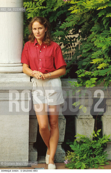 - Venezia, 1989. 46°Festival Internazionale dArte Cinematografica di Venezia.Ritratto dellattrice francese Sanda Dominique. Cinema ritratto attrice.- Venice,1989. 46th Venice International Film Festival.Portrait of the French actress Sanda Dominique ©Graziano Arici/Rosebud2