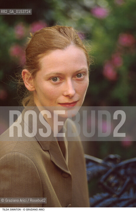- Venezia,1996.Festival Internazionale dArte Cinematografica di Venezia.Ritratto dellattrice Tilda Swinton Cinema ritratto attrice - Venice,1996.Venice International Film Festival.Portrait of the actress Tilda Swinton ©Graziano Arici/Rosebud2
