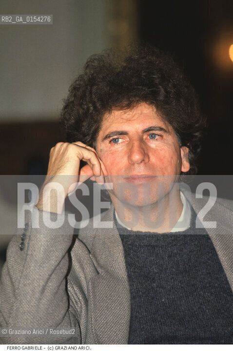 Venezia,1993.Ritratto del direttore dorchestra Gabriele Ferro.Musica classica direttore orchestra ritratto .Venice,1993. Portrait of the conductor Gabriele Ferro ©Graziano Arici/Rosebud2