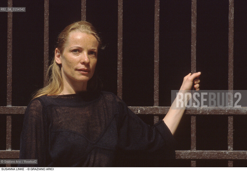 Venezia,1993.Ritratto della coreografa Susanna Linke. Danza ballerina coreografa .Venice,1993.Portrait of the choreographer Susanna Linke ©Graziano Arici/Rosebud2