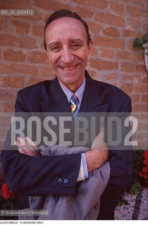 Venezia,1993.Ritratto del gallerista Lucio Amelio - Modern Art Agency-Arte gallerista ritratto spiaggia .Venice,1993. Portrait of the art dealer Lucio Amelio ©Graziano Arici/Rosebud2