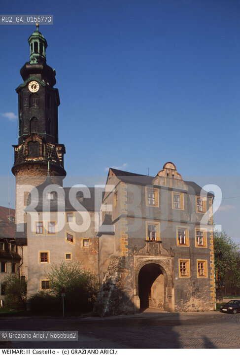 Weimar (Germania)1994.Il castello. cultura letteratura Goethe Schiller -Weimar (Germany)1994.Facade of the Castle ©Graziano Arici/Rosebud2