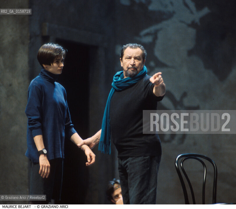 Caption: Nome: .BEJART MAURICE.Descrizione: .DANZA COREOGRAFO NEL TEATRO LA FENICE A VENEZIA.Credit: ©Graziano Arici/Rosebud2 / rosebud2.Costo: .A.Nazione: .FRANCIA.Cittˆ: .VENEZIA.Data: .1994