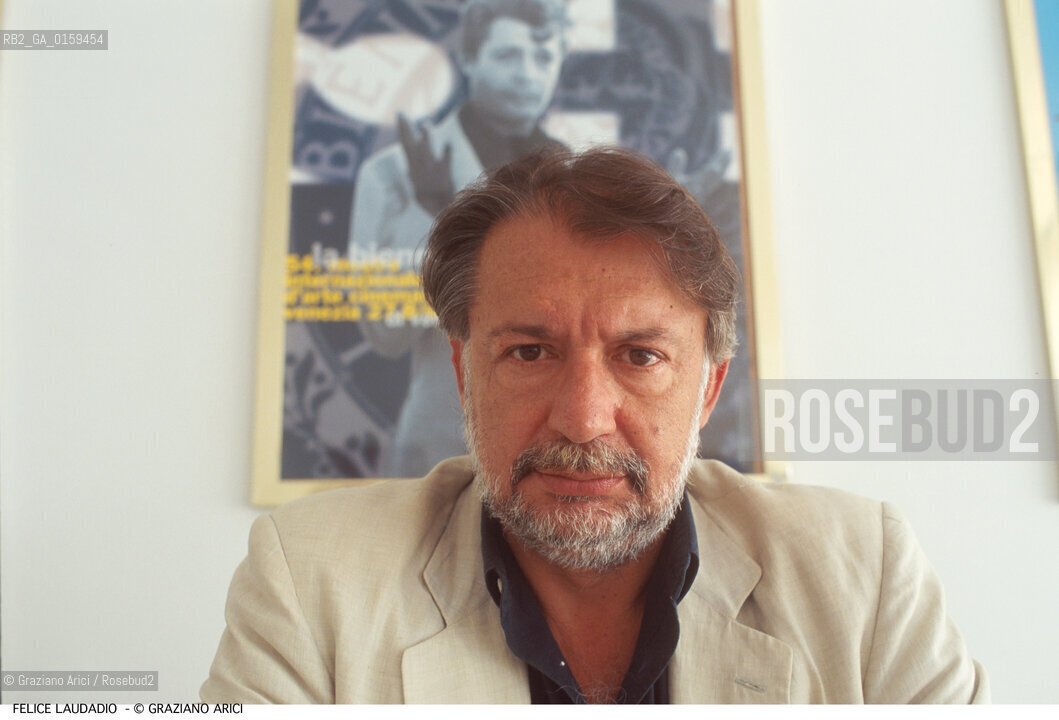 Caption: Nome: .LAUDADIO FELICE.Descrizione: .CINEMA CRITICO DIRETTORE MOSTRA.Credit: ©Graziano Arici/Rosebud2 Costo: .A.Nazione: .ITALIA.Cittˆ: ..Data: .1997