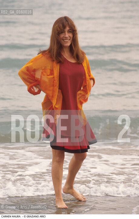 Caption: Nome: .MAURA CARMEN.Descrizione: .CINEMA ATTRICE / AL MARE.Credit: ©Graziano Arici/Rosebud2 / Costo: .A.Nazione: .SPAGNA.Cittˆ: ..Data: .1993