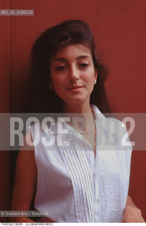 Nome: .OGIER PASCALE.Descrizione: .CINEMA ATTRICE.Credit: ©Graziano Arici/Rosebud2 / Costo: .A.Nazione: .FRANCIA.Cittˆ: .VENEZIA.Data: .1987.