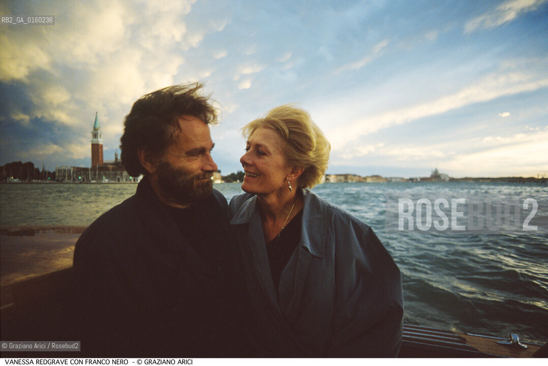 Caption: Nome: .REDGRAVE VANESSA.Descrizione: .CINEMA ATTRICE/CON FRANCO NERO A VENEZIA.Credit: ©Graziano Arici/Rosebud2 / Costo: .A.Nazione: .GRAN BRETAGNA.Cittˆ: ..Data: .1988