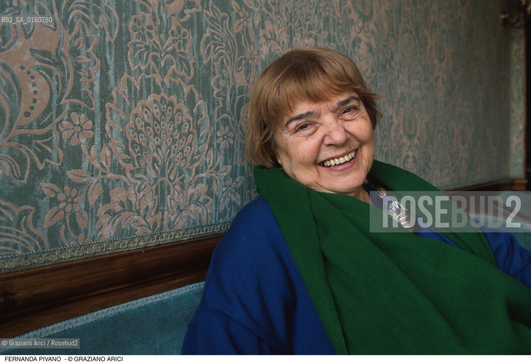 Caption: Nome: .PIVANO FERNANDA.Descrizione: .LETTERATURA AMERICANA CRITIC0 TRADUTTRICE SAGGISTA/A VENEZIA .Credit: ©Graziano Arici/Rosebud2 / Costo: .A.Nazione: .ITALIA.Cittˆ: ..Data: .1996