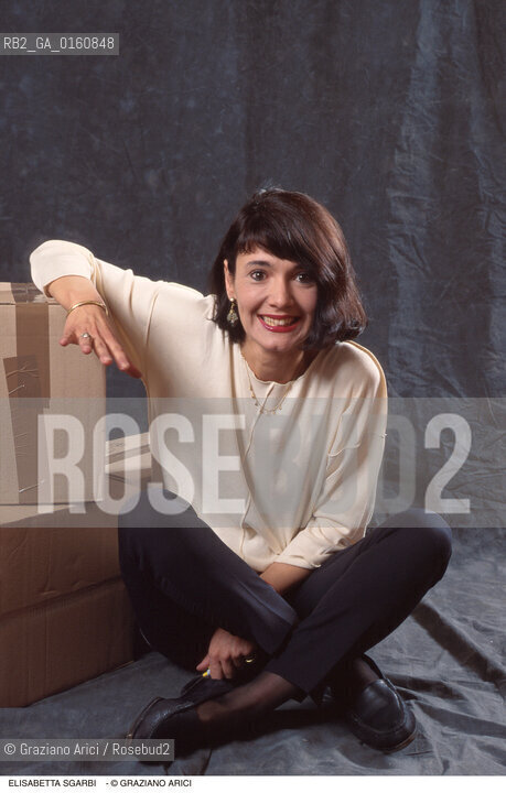 Caption: Nome: .SGARBI ELISABETTA.Descrizione: .EDITORIA DIRETTRICE EDITORIALE BOMPIANI.Credit: ©Graziano Arici/Rosebud2 / Costo: .A.Nazione: .ITALIA.Cittˆ: ..Data: .1997