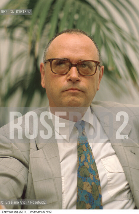 Caption: Nome: .BUSSOTTI SYLVANO.Descrizione: .MUSICA CLASSICA COMPOSITORE/CON OCCHIALI.Credit: ©Graziano Arici/Rosebud2 / Costo: .A.Nazione: .ITALIA.Cittˆ: ..Data: .1997