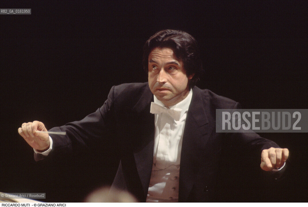 Caption: Nome: .MUTI RICCARDO.Descrizione: .MUSICA CLASSICA DIRETTORE DORCHESTRA/DIRIGE.Credit: ©Graziano Arici/Rosebud2 / Costo: .A.Nazione: .ITALIA.Cittˆ: ..Data: .1994