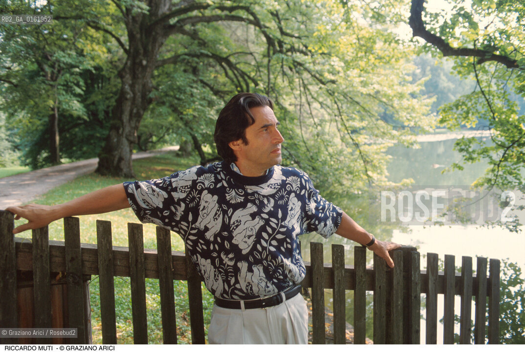 Caption: Nome: .MUTI RICCARDO.Descrizione: .MUSICA CLASSICA DIRETTORE DORCHESTRA.CLASSIC MUSIC CONDUCTOR  .Credit: ©Graziano Arici/Rosebud2 / Costo: .A.Nazione: .ITALIA.Cittˆ: .SALISBURGO.SALZBURG.Data: .1993