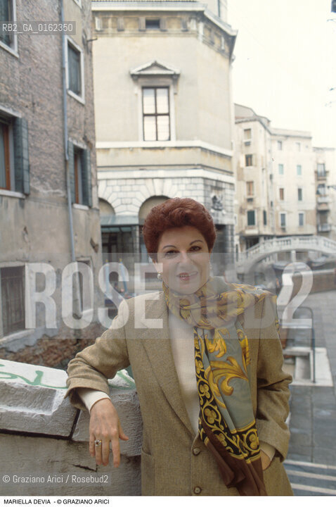 Caption: Nome: .DEVIA MARIELLA.Descrizione: .MUSICA CLASSICA CANTANTE LIRICA SOPRANO/A VENEZIA.Credit: ©Graziano Arici/Rosebud2 / Costo: .A.Nazione: .ITALIA.Cittˆ: .VENEZIA.Data: .1995