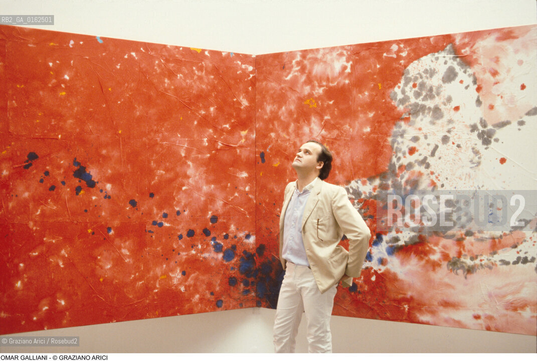 Caption: Nome: .GALLIANI OMAR.Descrizione: .ARTE PITTORE BIENNALE.Credit: ©Graziano Arici/Rosebud2 / Costo: .A.Nazione: .ITALIA.Cittˆ: ..Data: .1982