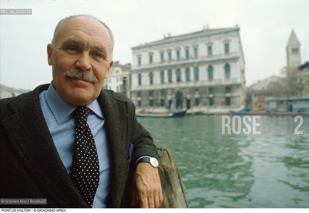 Caption: Nome: .HULTEN PONTUS.Descrizione: .ARTE DIRETTORE MUSEO CRITICO PALAZZO GRASSI VENEZIA.Credit: ©Graziano Arici/Rosebud2 / Costo: .A.Nazione: .FRANCIA.Cittˆ: ..Data: .1988