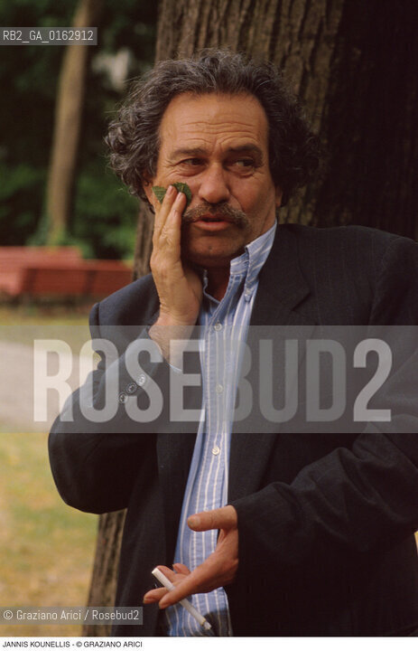 Caption: Nome: .KOUNELLIS JANNIS.Descrizione: .ARTE POVERA BIENNALE FOGLIA.Credit: ©Graziano Arici/Rosebud2 / Costo: .A.Nazione: .ITALIA/GRECIA.Cittˆ: ..Data: .1993
