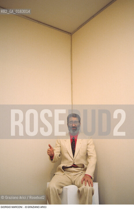 Caption: Nome: .MARCONI GIORGIO.Descrizione: .ARTE GALLERISTA.Credit: ©Graziano Arici/Rosebud2 / Costo: .A.Nazione: .ITALIA.Cittˆ: ..Data: .1982