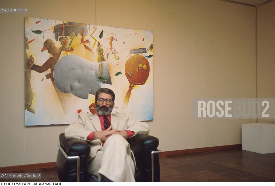 Caption: Nome: .MARCONI GIORGIO.Descrizione: .ARTE GALLERISTA.Credit: ©Graziano Arici/Rosebud2 / Costo: .A.Nazione: .ITALIA.Cittˆ: ..Data: .1982