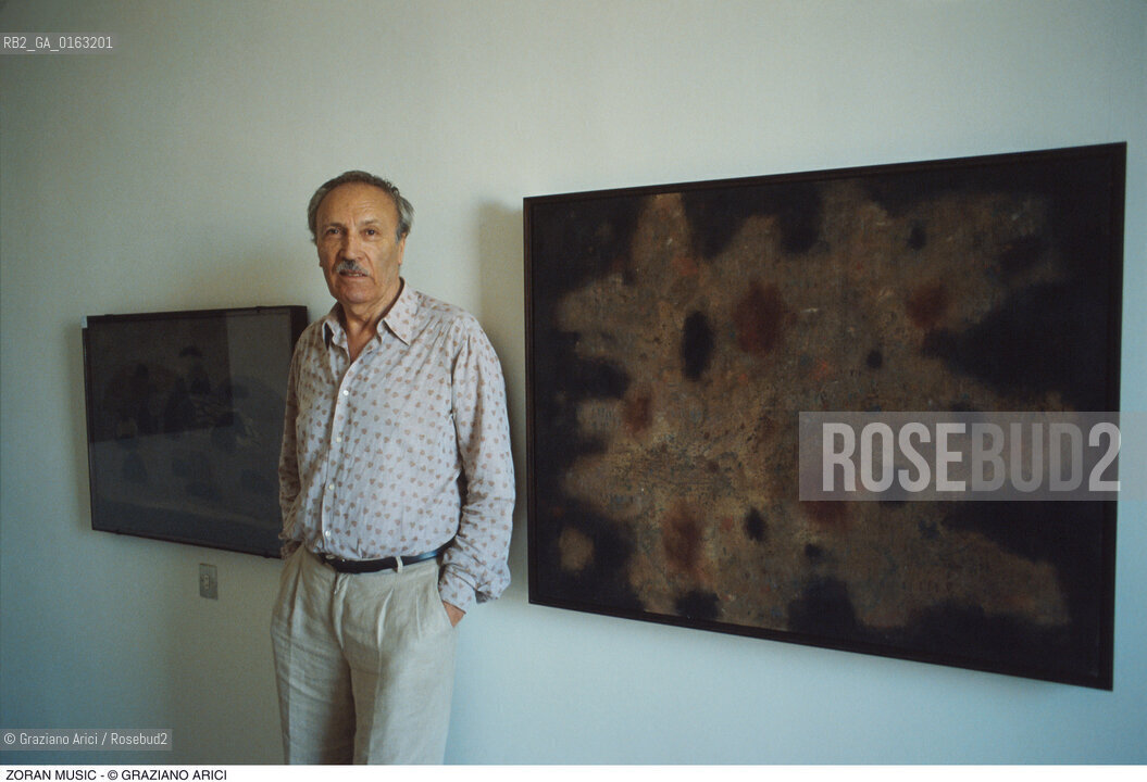 Caption: Nome: .MUSIC ZORAN.Descrizione: .ARTE PITTORE STUDIO.Credit: ©Graziano Arici/Rosebud2 / Costo: .A.Nazione: .ITALIA.Cittˆ: ..Data: .1995