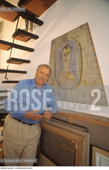 Caption: Nome: .MUSIC ZORAN.Descrizione: .ARTE PITTORE STUDIO.Credit: ©Graziano Arici/Rosebud2 / Costo: .A.Nazione: .ITALIA.Cittˆ: ..Data: .1995
