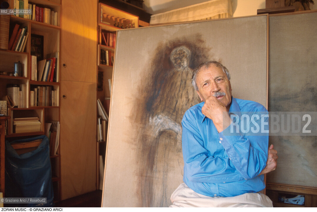 Caption: Nome: .MUSIC ZORAN.Descrizione: .ARTE PITTORE STUDIO.Credit: ©Graziano Arici/Rosebud2 / Costo: .A.Nazione: .ITALIA.Cittˆ: ..Data: .1995