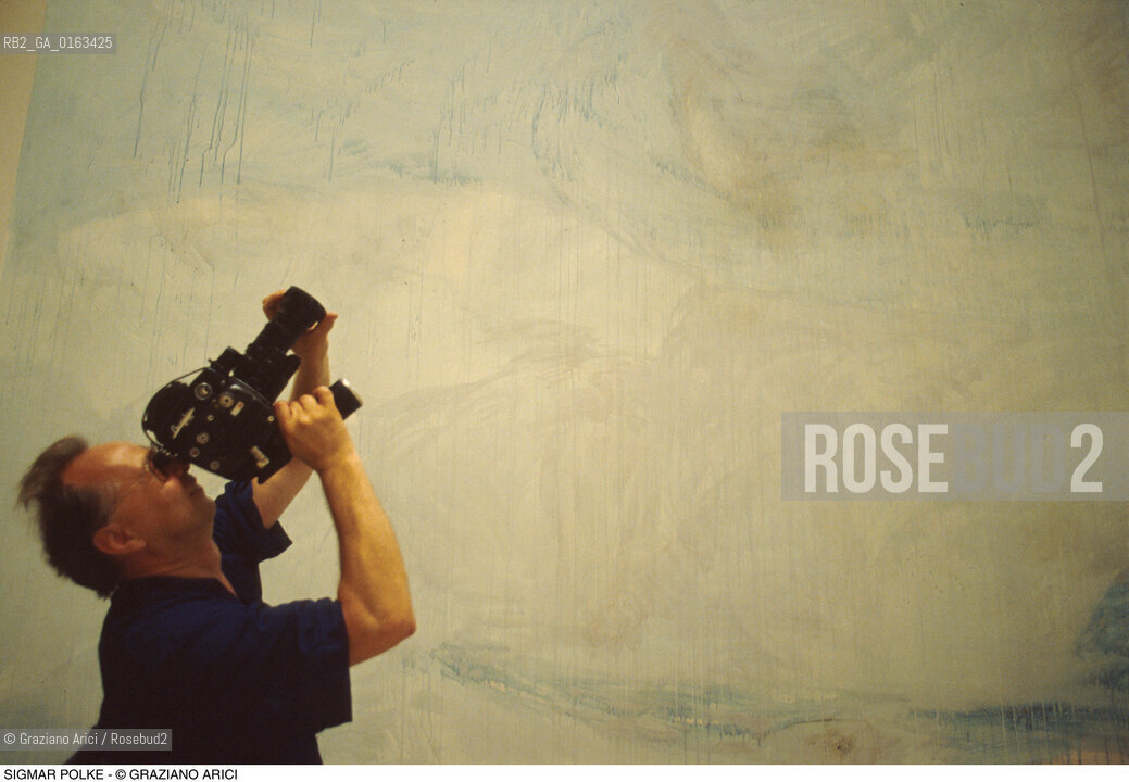 Caption: Nome: .POLKE SIGMAR.Descrizione: .ARTE PITTORE BIENNALE CINEPRESE.Credit: ©Graziano Arici/Rosebud2 / Costo: .A.Nazione: .GERMANIA.Cittˆ: ..Data: .1982