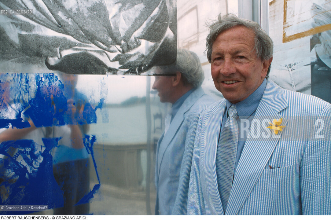 Caption: Nome: .RAUSCHENBERG ROBERT.Descrizione: .ARTE PITTORE POP ART.Credit: ©Graziano Arici/Rosebud2 / Costo: .A.Nazione: .USA.Cittˆ: ..Data: .1996