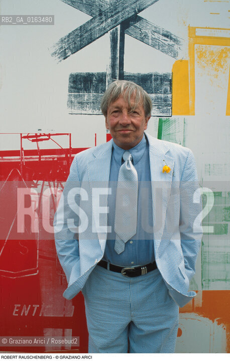 Caption: Nome: .RAUSCHENBERG ROBERT.Descrizione: .ARTE PITTORE POP ART.Credit: ©Graziano Arici/Rosebud2 / Costo: .A.Nazione: .USA.Cittˆ: ..Data: .1996