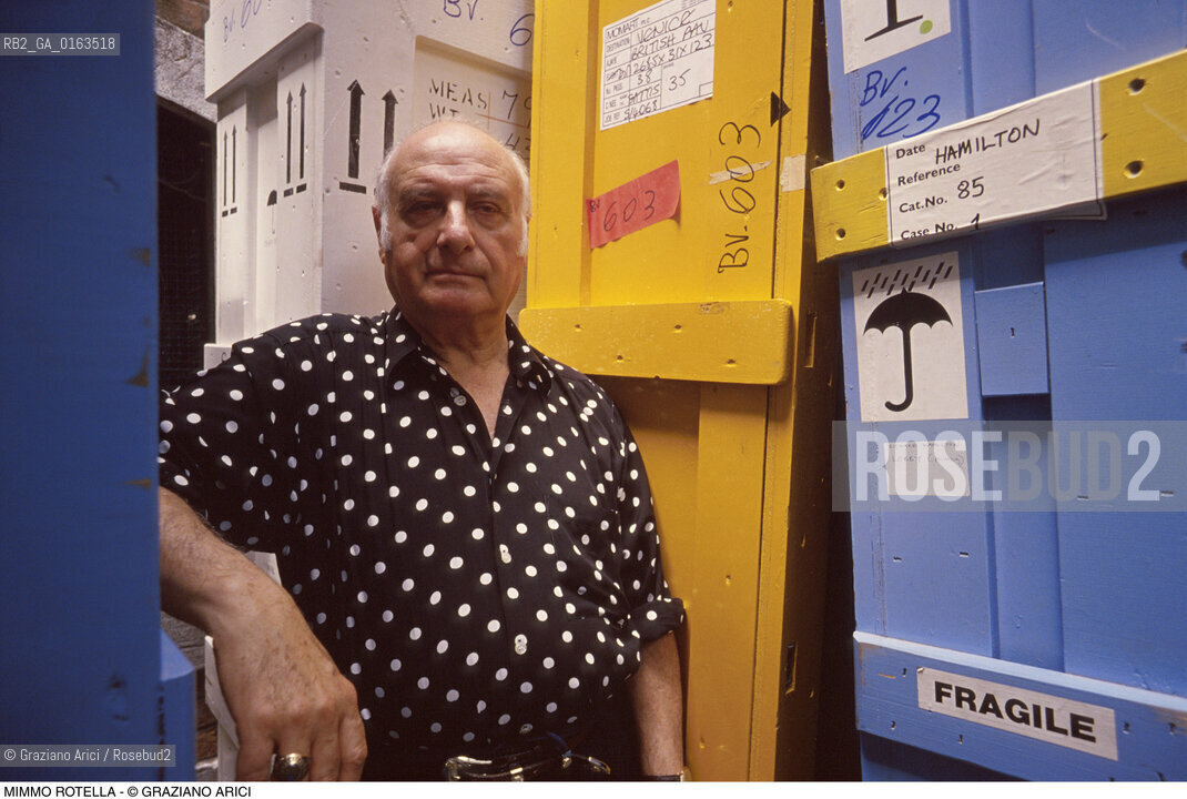 Caption: Nome: .ROTELLA MIMMO.Descrizione: .ARTE PITTORE.Credit: ©Graziano Arici/Rosebud2 / Costo: .A.Nazione: .ITALIA.Cittˆ: ..Data: .1990