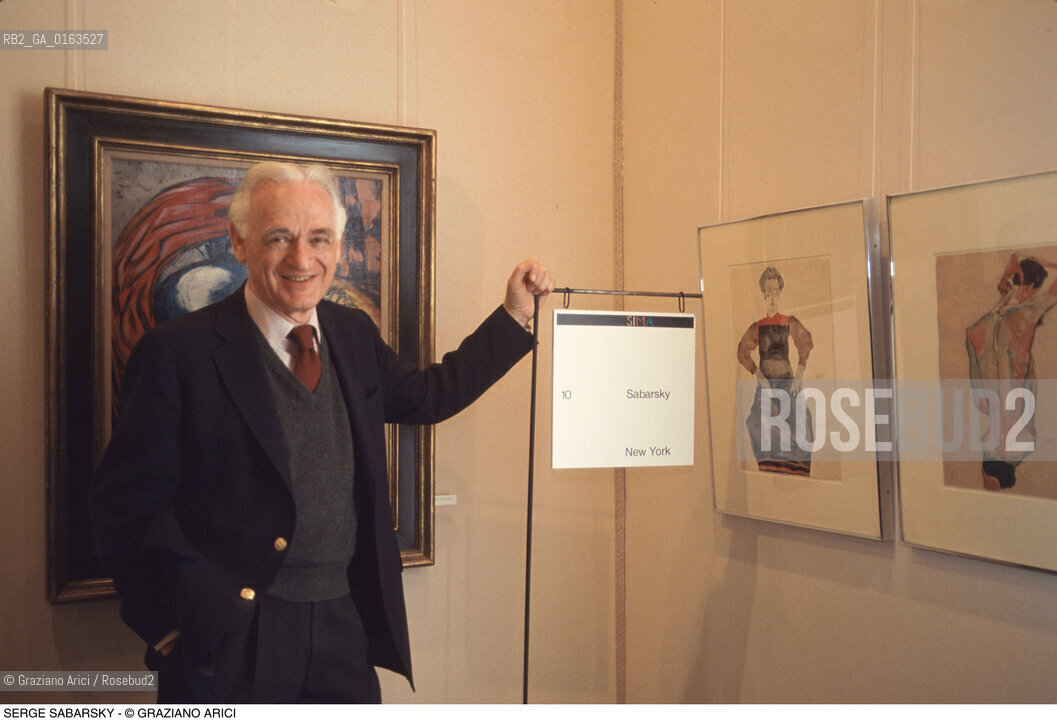 Caption: Nome: .SABARSKY SERGE.Descrizione: .ARTE GALLERISTA.Credit: ©Graziano Arici/Rosebud2 / Costo: .A.Nazione: .USA.Cittˆ: ..Data: .1982