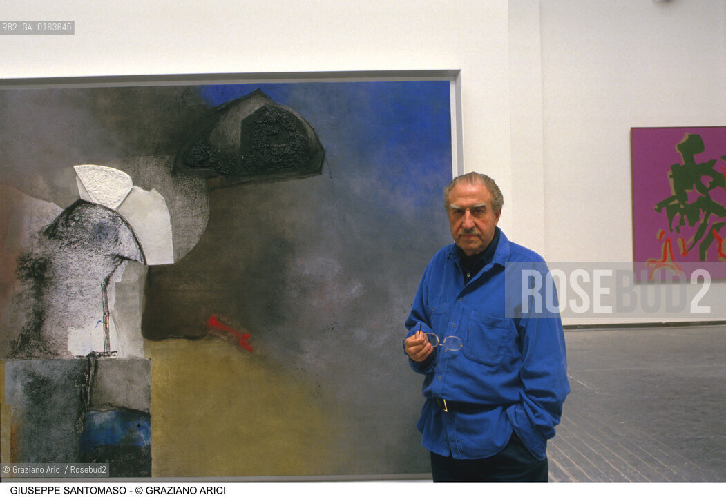 Nome: .SANTOMASO GIUSEPPE.Descrizione: .ARTE BIENNALE PITTORE.Credit: ©Graziano Arici/Rosebud2 / Costo: .A.Nazione: .ITALIA.Cittˆ: .VENEZIA.Data: .1988.