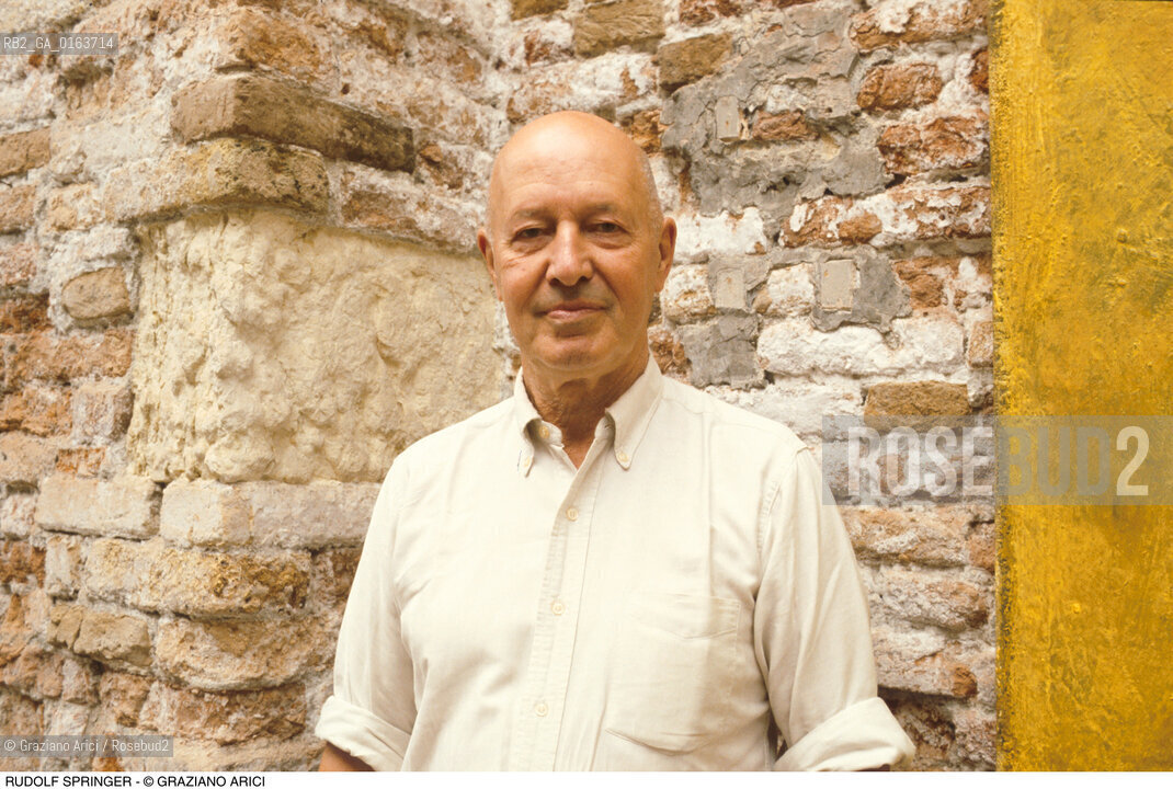 Caption: Nome: .SPRINGER RUDOLF.Descrizione: .ARTE GALLERISTA.Credit: ©Graziano Arici/Rosebud2 / Costo: .A.Nazione: .GERMANIA.Cittˆ: ..Data: .1980