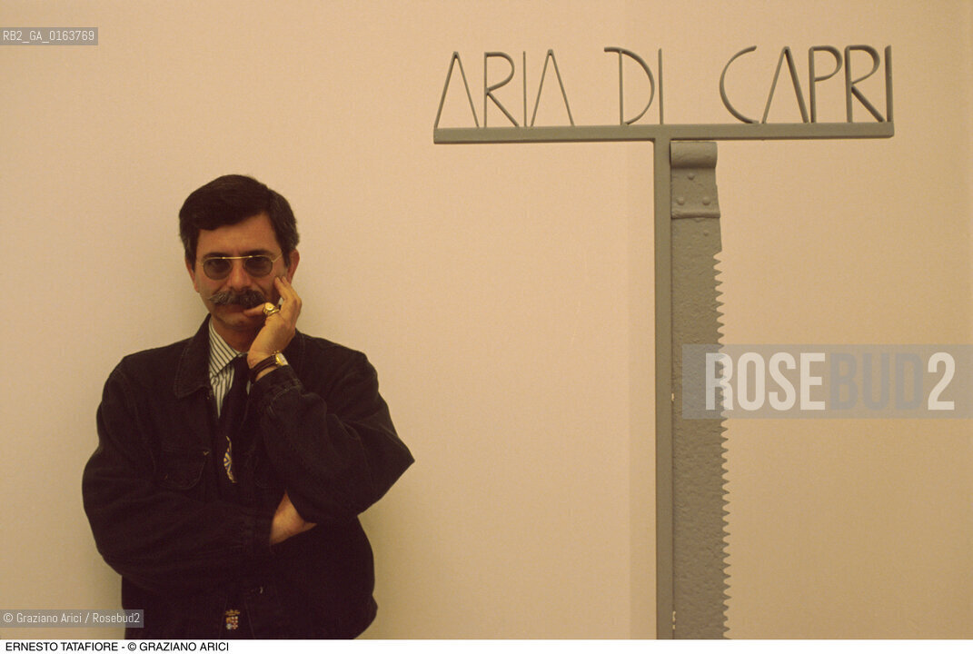 Caption: Nome: .TATAFIORE ERNESTO.Descrizione: .ARTE BIENNALE CAPRI.Credit: ©Graziano Arici/Rosebud2 / Costo: .A.Nazione: .ITALIA.Cittˆ: ..Data: .1986