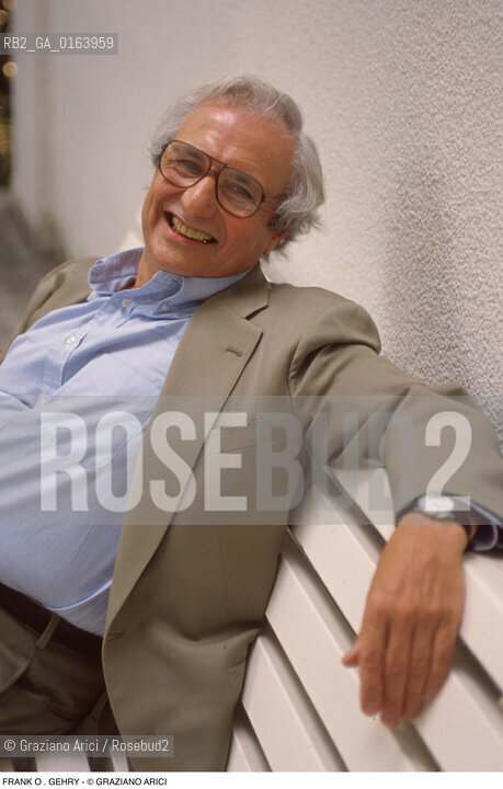 Caption: Nome: .GEHRY FRANK O ..Descrizione: .ARCHITETTURA ARCHITETTO.Credit: ©Graziano Arici/Rosebud2 / Costo: .A.Nazione: .USA.Cittˆ: ..Data: .1992