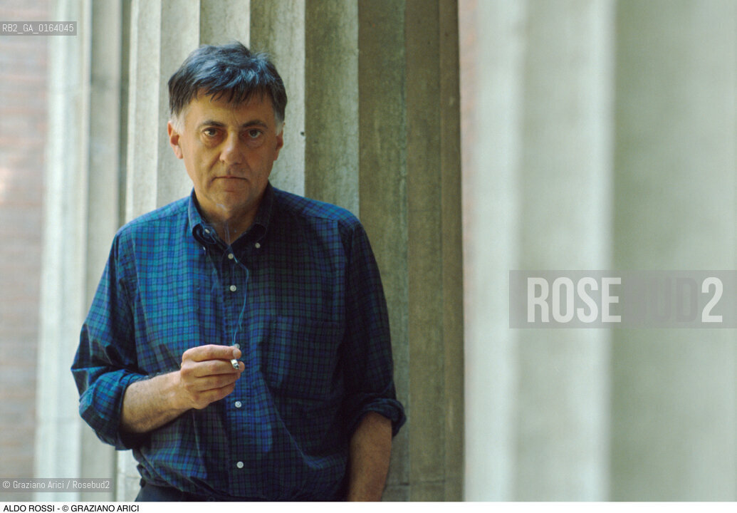 Caption: Nome: .ROSSI ALDO.Descrizione: .ARCHITETTURA ARCHITETTO/FUMA UNA SIGARETTA.Credit: ©Graziano Arici/Rosebud2 / Costo: .A.Nazione: .ITALIA.Cittˆ: ..Data: .1985