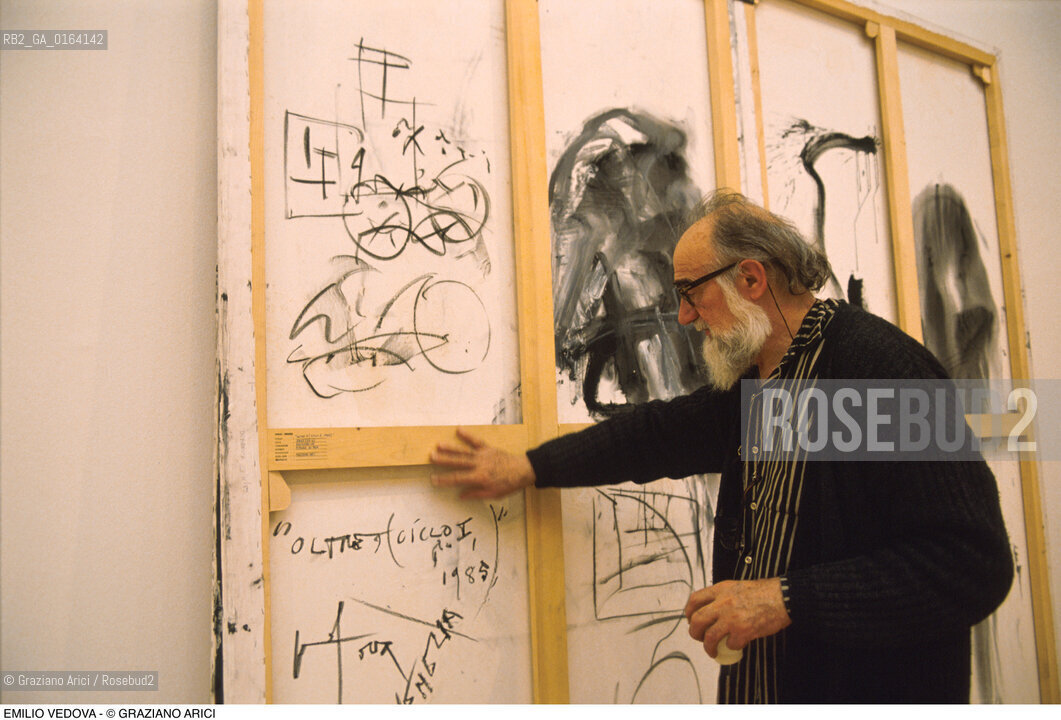 Caption: Nome: .VEDOVA EMILIO.Descrizione: .ARTE PITTORE /AL PAC.Credit: ©Graziano Arici/Rosebud2 / Costo: .A.Nazione: .ITALIA.Cittˆ: .MILANO.Data: .1991