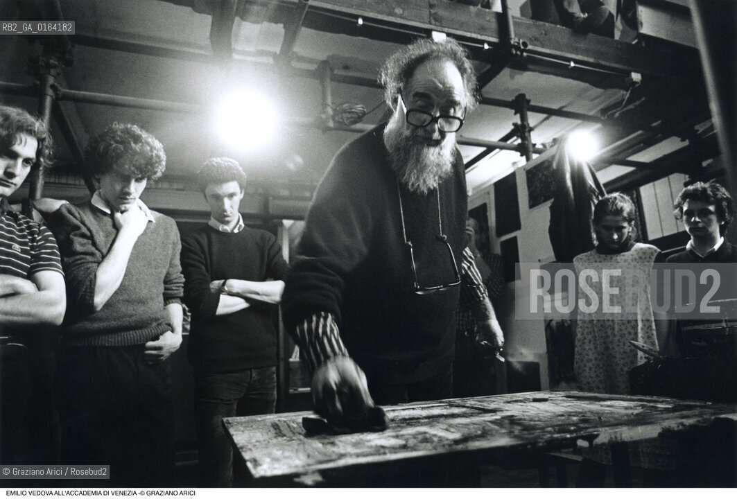 Caption: Nome: .VEDOVA EMILIO.Descrizione: .ARTE PITTORE ALLACCADEMIA DI VENEZIA.Credit: ©Graziano Arici/Rosebud2 / Costo: .A.Nazione: .ITALIA.Cittˆ: ..Data: .1987