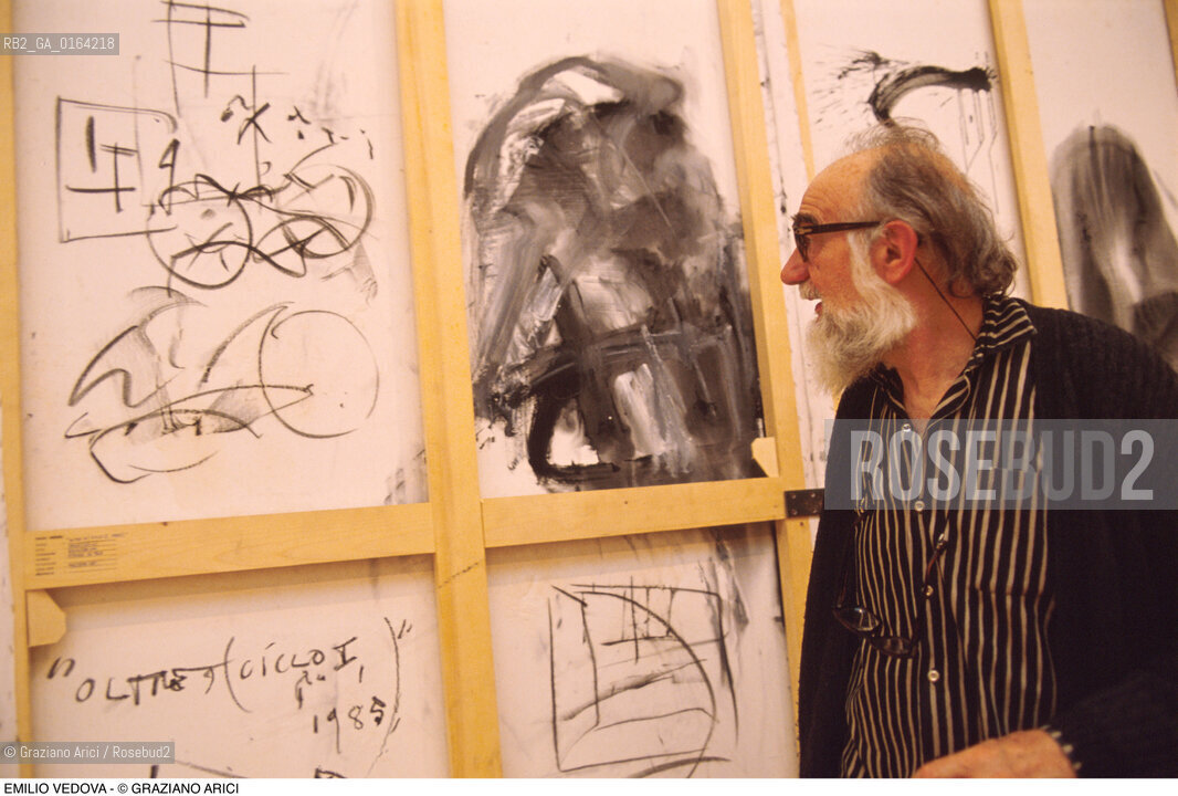 Caption: Nome: .VEDOVA EMILIO.Descrizione: .ARTE PITTORE /AL PAC.Credit: ©Graziano Arici/Rosebud2 / Costo: .A.Nazione: .ITALIA.Cittˆ: .MILANO.Data: .1991
