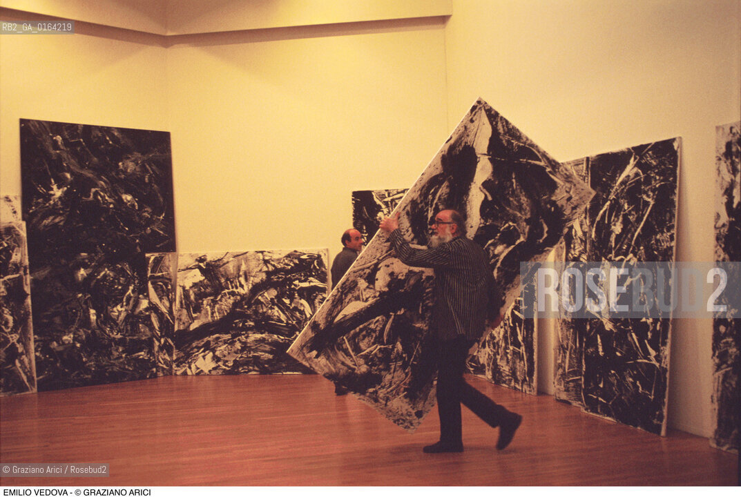 Caption: Nome: .VEDOVA EMILIO.Descrizione: .ARTE PITTORE /AL PAC.Credit: ©Graziano Arici/Rosebud2 / Costo: .A.Nazione: .ITALIA.Cittˆ: .MILANO.Data: .1991
