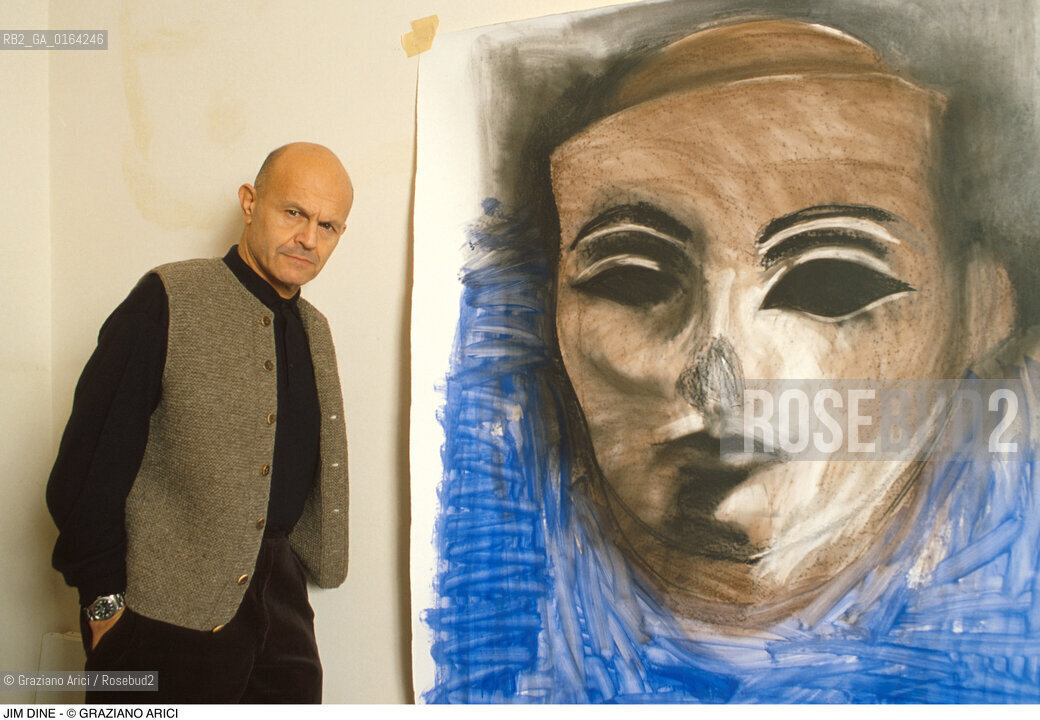 Nome: .DINE JIM.Descrizione: .ARTE PITTORE IN STUDIO.Credit: ©Graziano Arici/Rosebud2 / Costo: .A.Nazione: .USA.Cittˆ: ..Data: .1985.