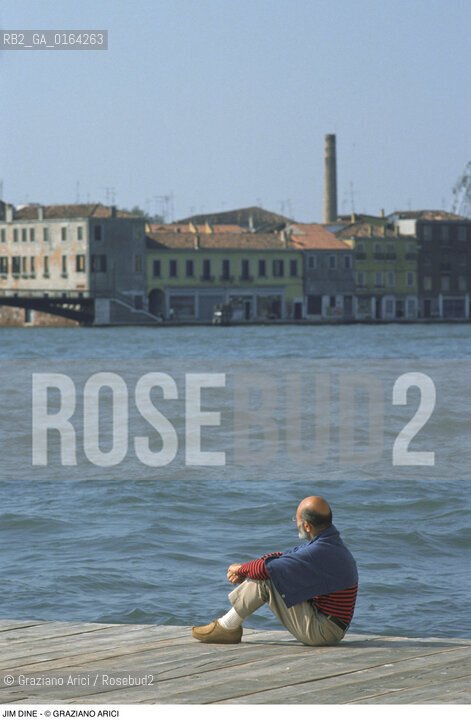 Nome: .DINE JIM.Descrizione: .ARTE PITTORE A VENEZIA.Credit: ©Graziano Arici/Rosebud2 / Costo: .A.Nazione: .USA.Cittˆ: ..Data: .1988.
