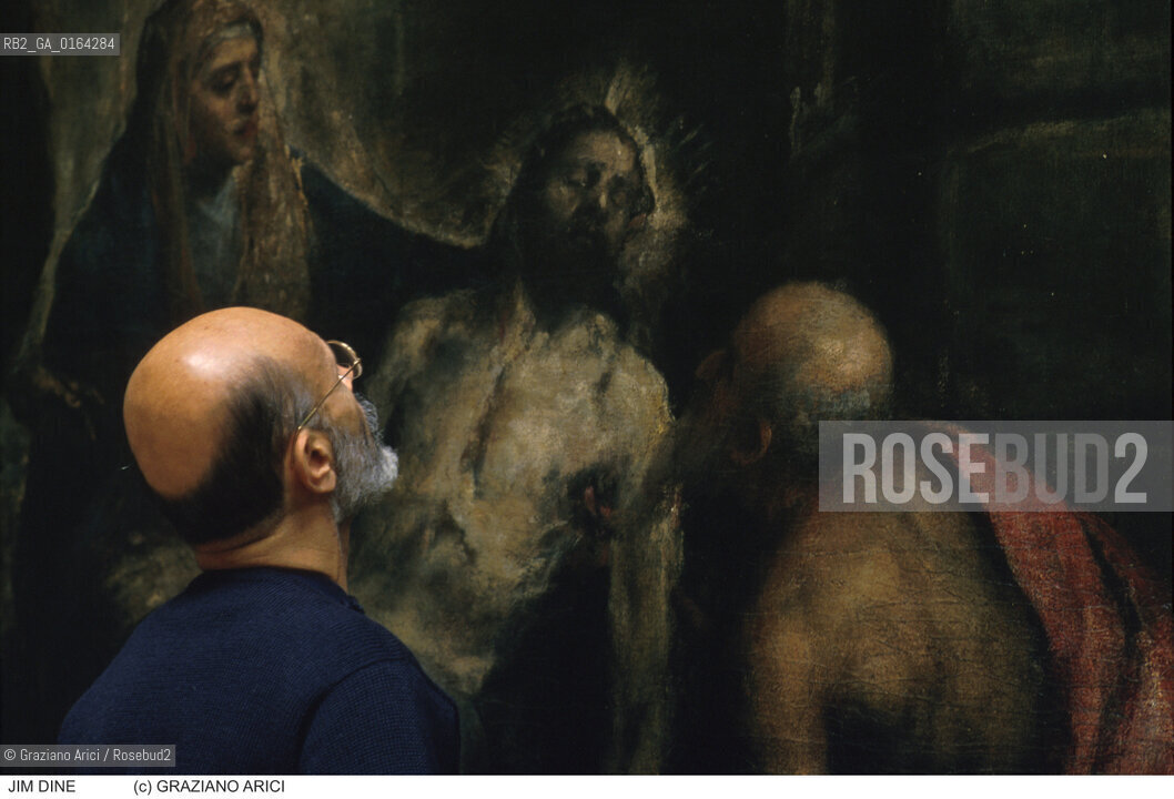 Nome: .DINE JIM.Descrizione: .ARTE PITTORE / DEPOSIZIONE DEL TIZIANO.Credit: ©Graziano Arici/Rosebud2 / Costo: .A.Nazione: .USA.Cittˆ: .VENEZIA.Data: .1988.