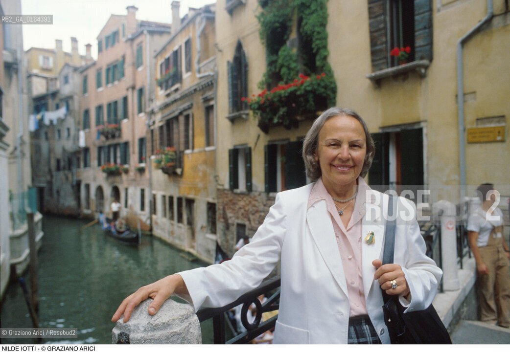 Caption: Nome:.IOTTI NILDE .Descrizione:.POLITICO PARTITO COMUNISTA ITALIANO PRESIDENTE DELLA CAMERA (1979-92) / A VENEZIA.POLITICAL ITALIAN COMMUNIST PARTY PRESIDENT OF CHAMBER OF DEPUTIES (1979-92) / IN VENICE.Credit:.G. ARICI/.Costo:.A.Nazione:.ITALIA.ITALY.Cittˆ:..Data:.1992