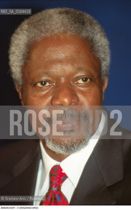 Caption: Nome: .ANNAN KOFI.Descrizione: .POLITICA POLITICO SEGRETARIO GENERALE ONU.Credit: ©Graziano Arici/Rosebud2 / Costo: .A.Nazione: ..Cittˆ: ..Data: .1998