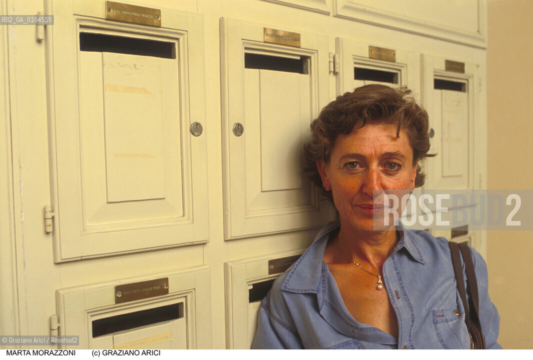 Nome:.MORAZZONI MARTA.Descrizione:.LETTERATURA SCRITTRICE .LITERATURE WRITER .Credit:.Graziano Arici/Rosebud2/.Costo:.A.Nazione:.ITALIA.ITALY.Cittˆ:.VENEZIA.Data:.1996 .