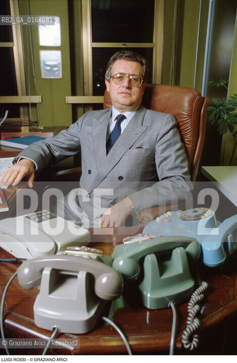 Caption: Nome: .ROSSI LUIGI.Descrizione: .ECONOMIA INDUSTRIALE CALZATURE / PROPRIETARIO DEL QUOTIDIANO IL GAZZETTINO.ECONOMICS INDUSTRIAL FOOTWEAR / OWNER OF THE NEWSPAPER IL GAZZETTINO.Credit: ©Graziano Arici/Rosebud2 / Costo: .A.Nazione: .ITALIA.ITALY.Cittˆ: ..Data: .1995